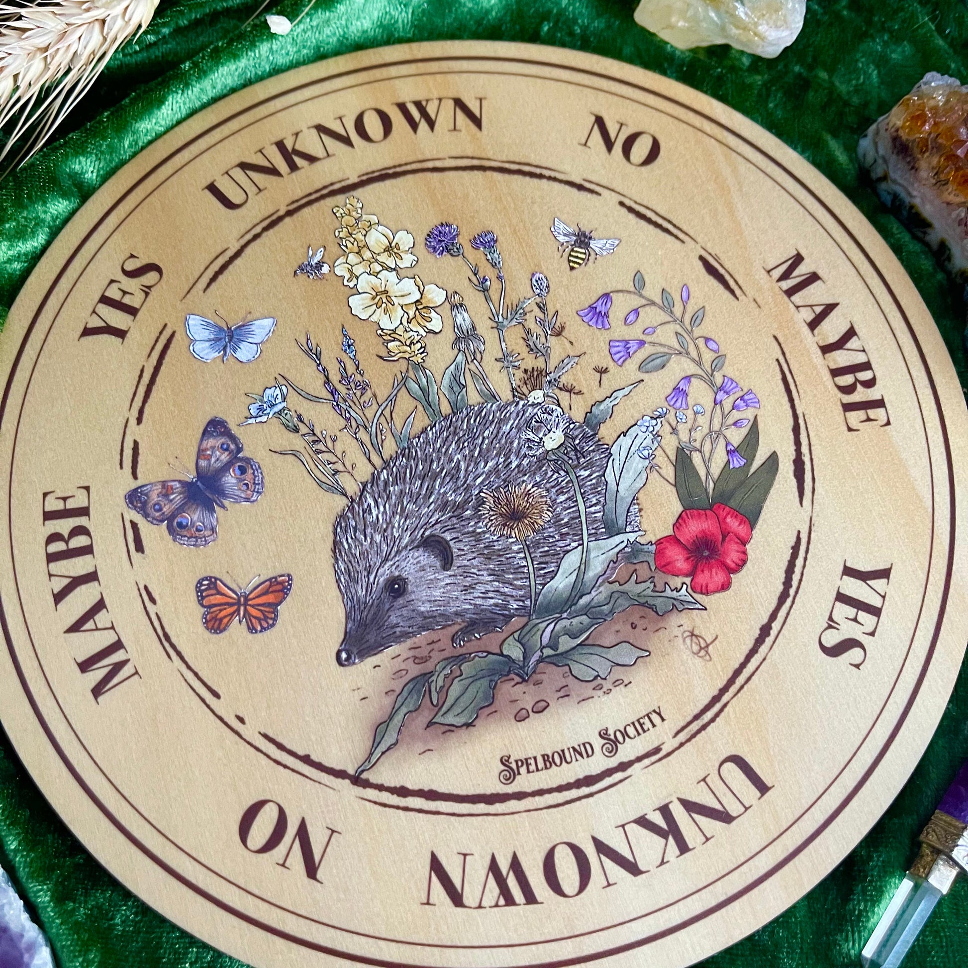 Wooden Board Hedgehog Pendulum Board
