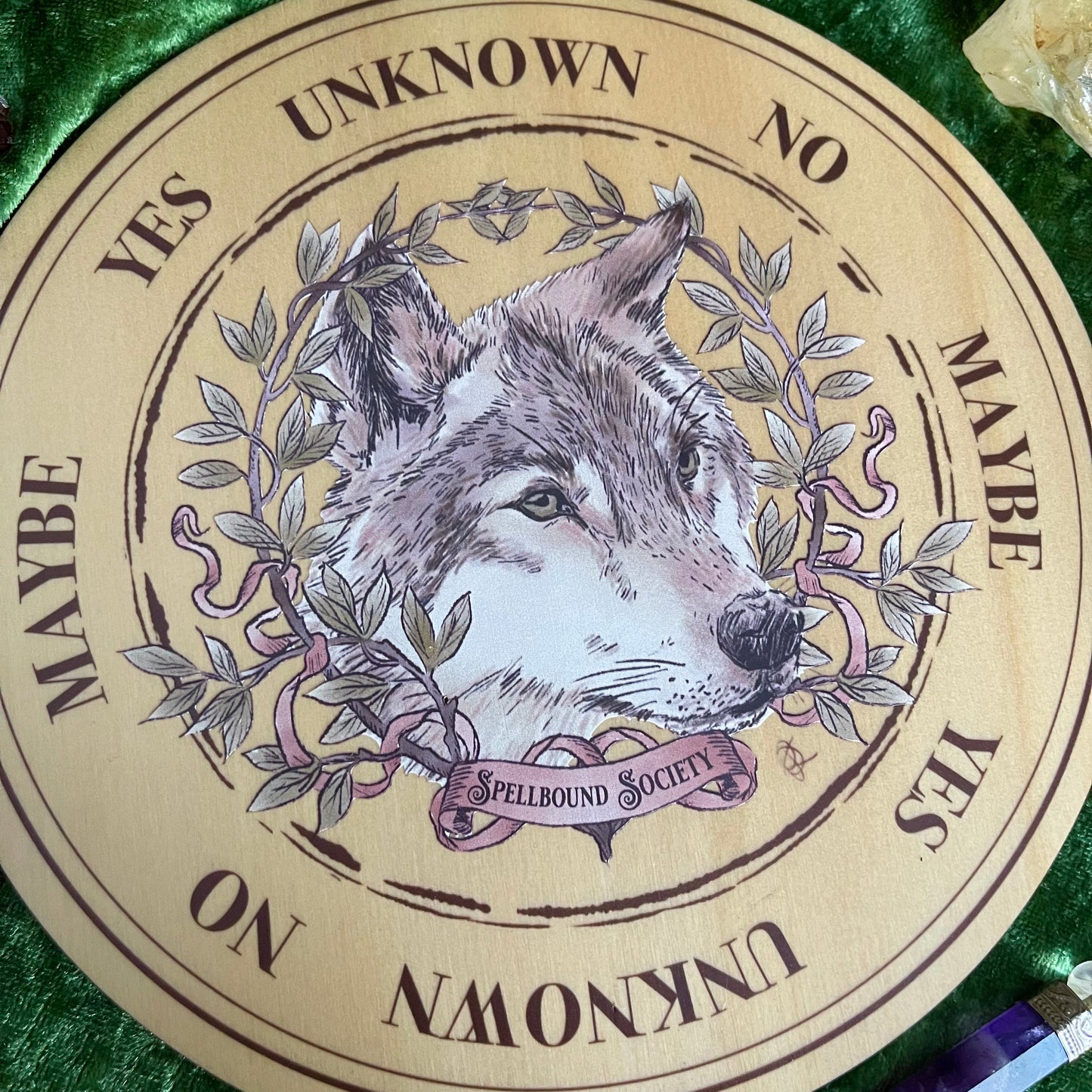 Wolf Wooden  Pendulum Board