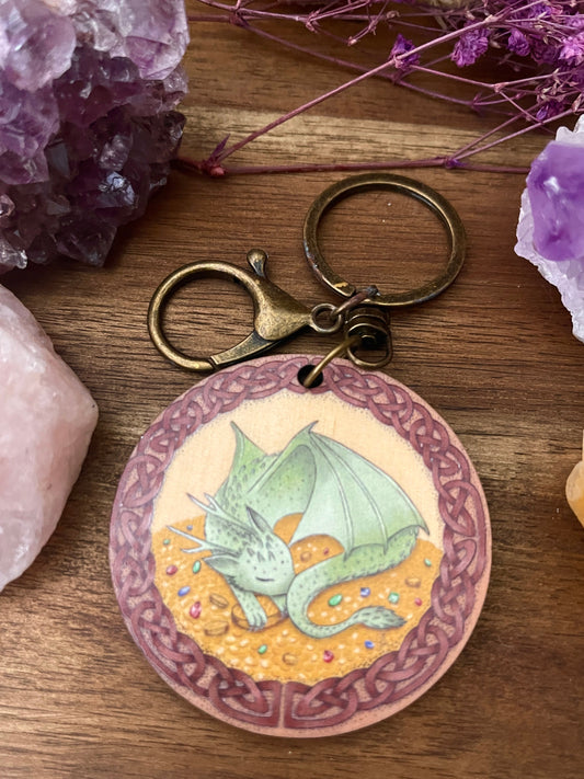 Hedgewitch Dragon keyring