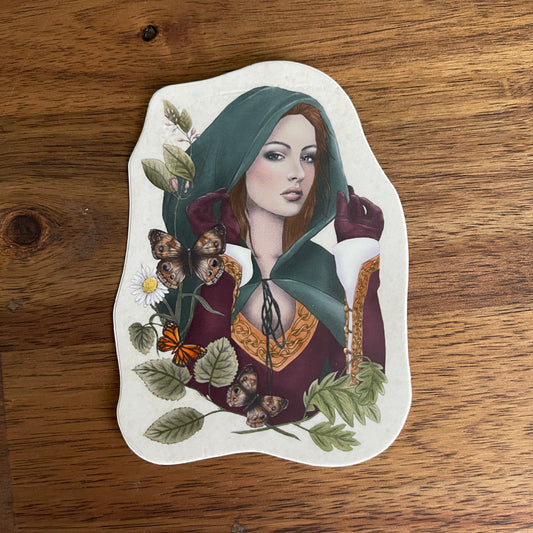 Hedge Witch Vinyl Die Cut Sticker