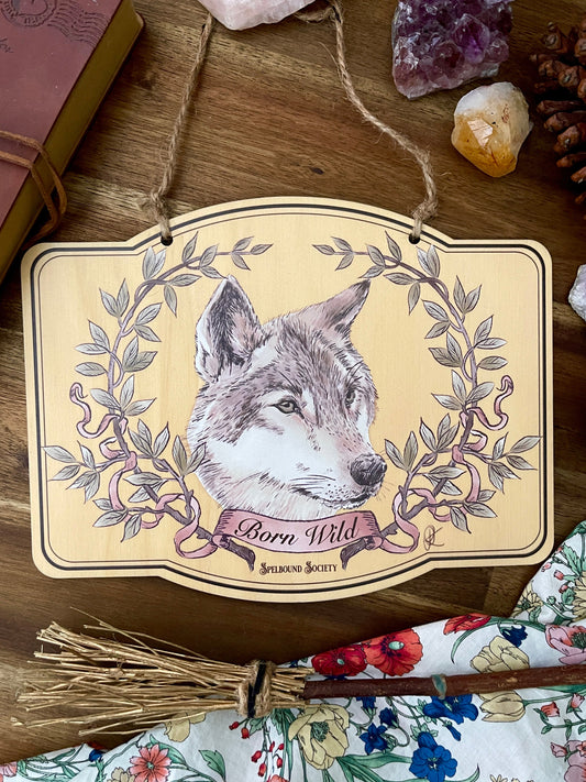 Wolf Wall Hanging Witch Aesthetic